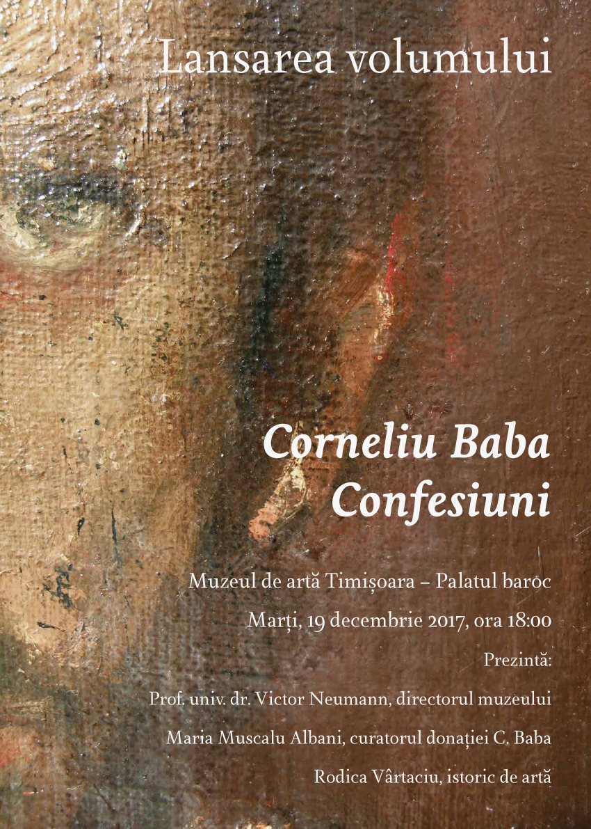 Corneliu Baba – Confesiuni