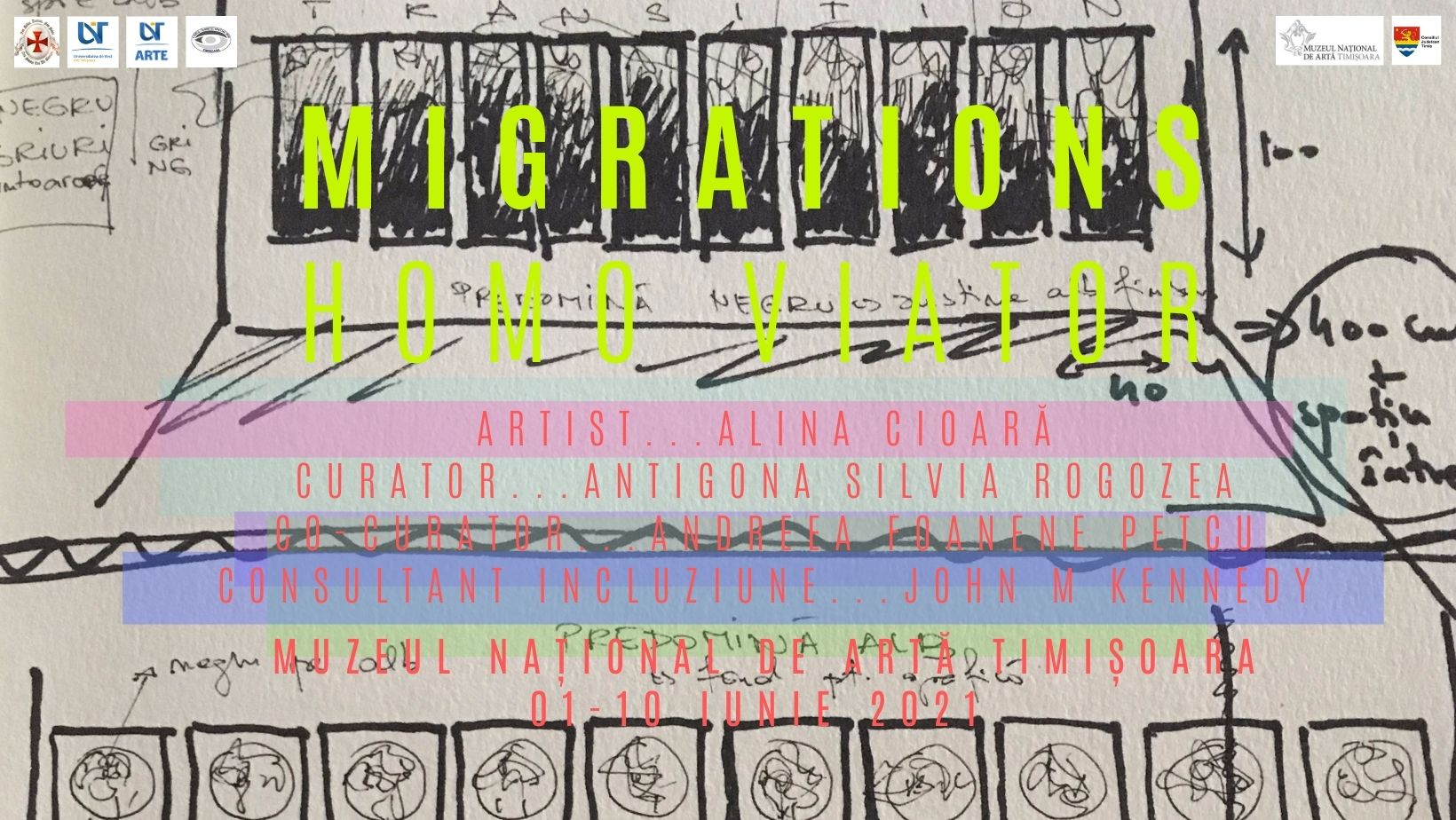 MNArT prezintă expoziția „Migrații. HOMO VIATOR”, a artistei Alina Cioară.  Evenimentul, accesibil și persoanelor cu deficiențe de vedere