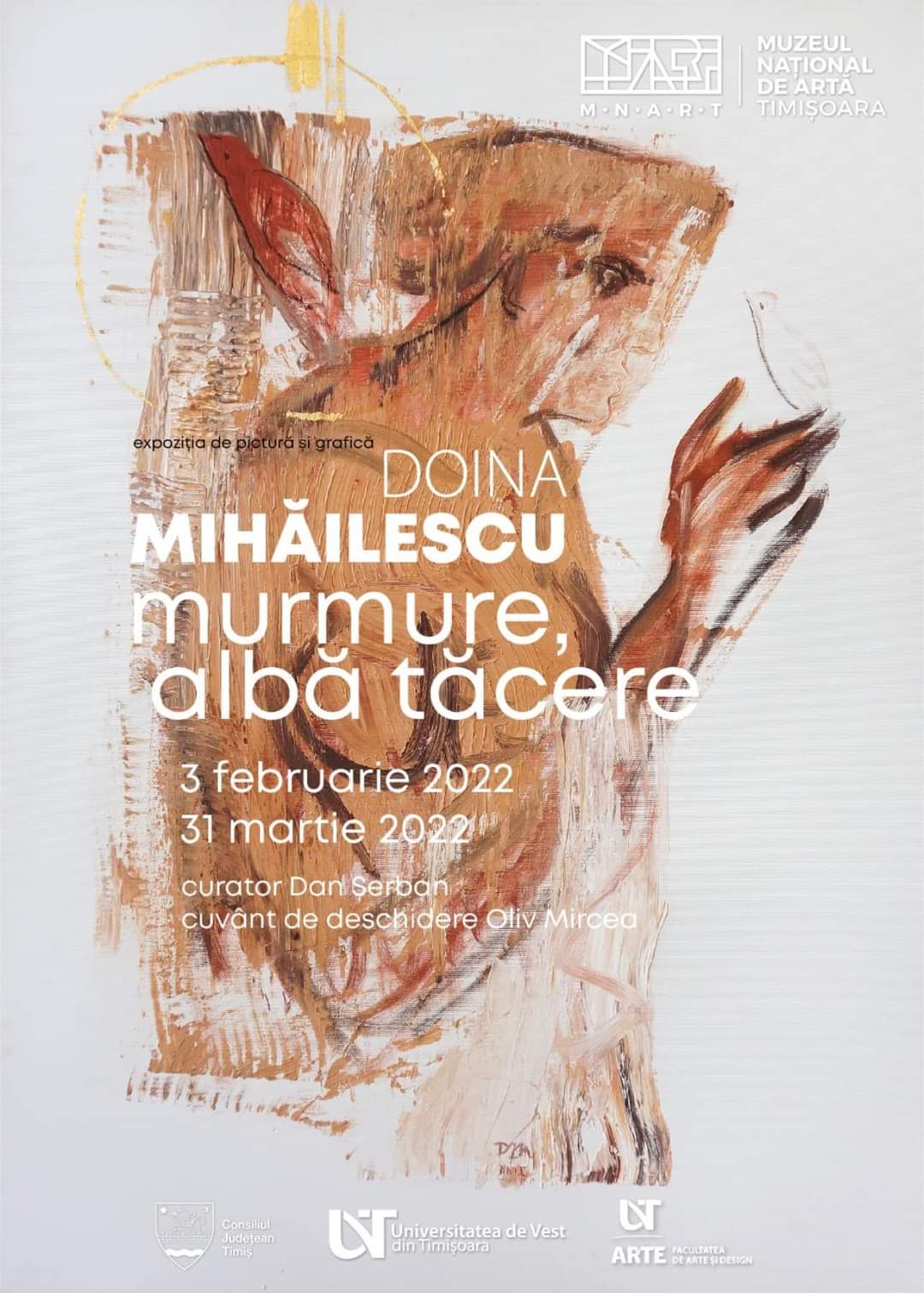 Murmure, albă tăcere – expoziție Doina Mihăilescu