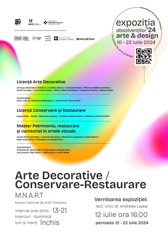 Vernisajul Expoziției Absolvenților FAD, secțiunea de Arte Decorative / Conservare-Restaurare