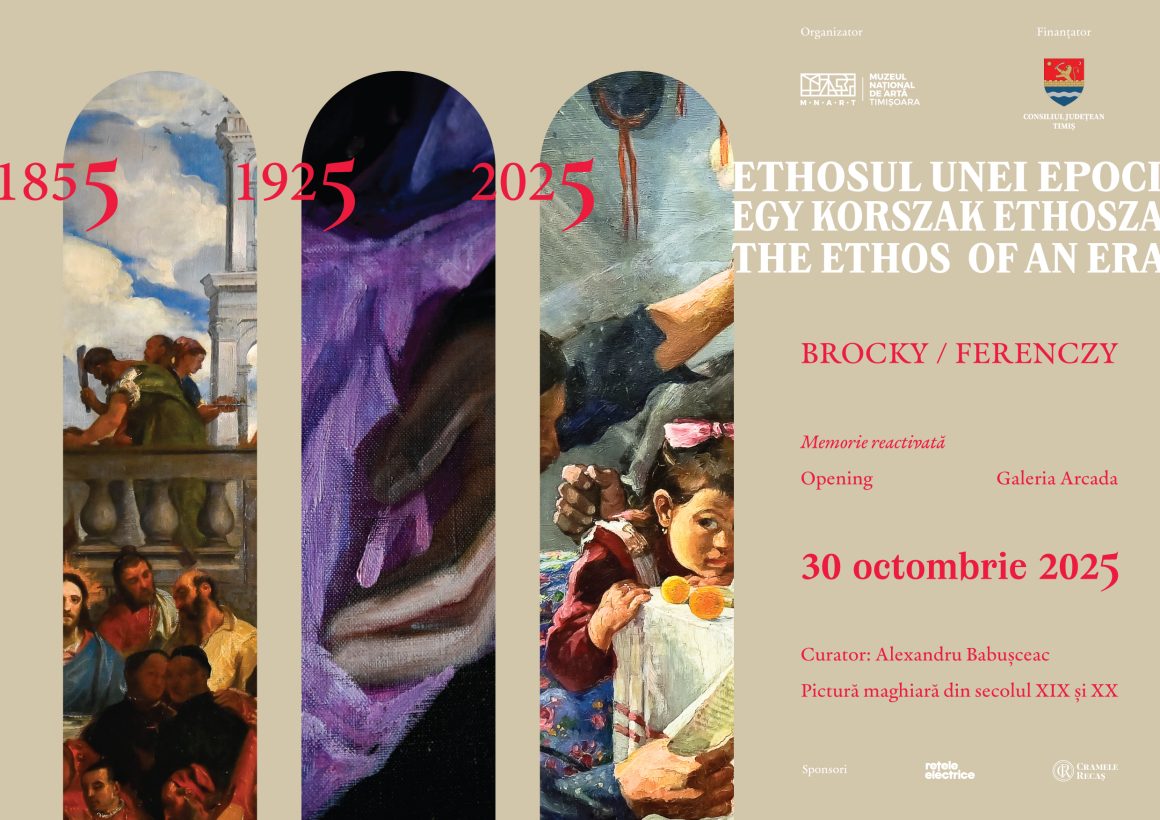 Ethosul unei epoci afiș A3 orizontal Ethosul unei epoci – Expoziție dedicată pictorilor maghiari ai Banatului