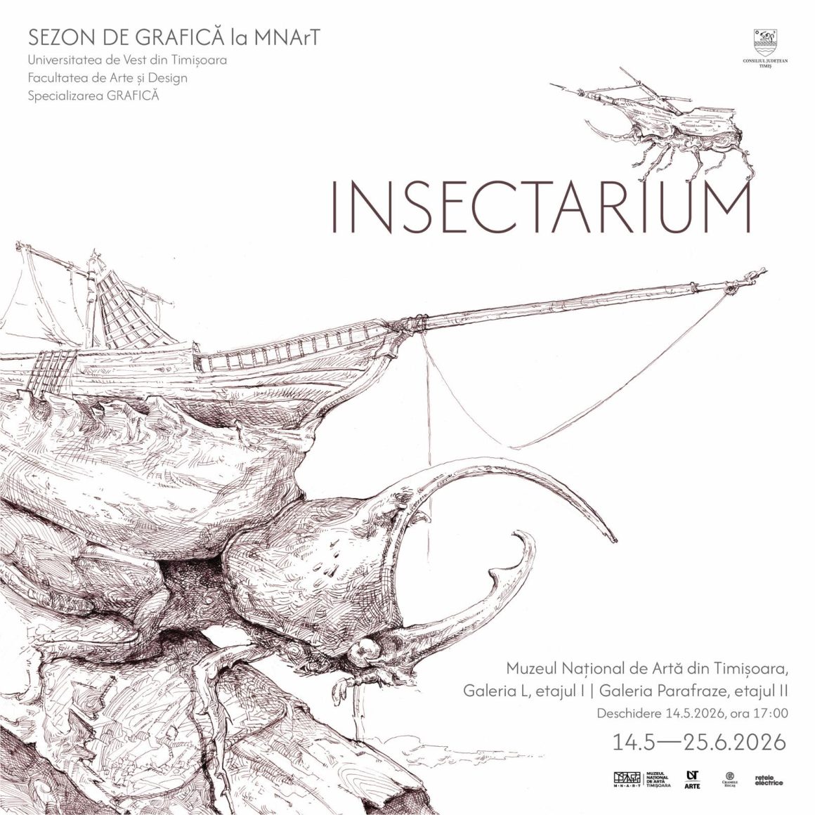 Expoziția „Insectarium” – un nou eveniment în cadrul programului „Sezon de Grafică la MNArT”